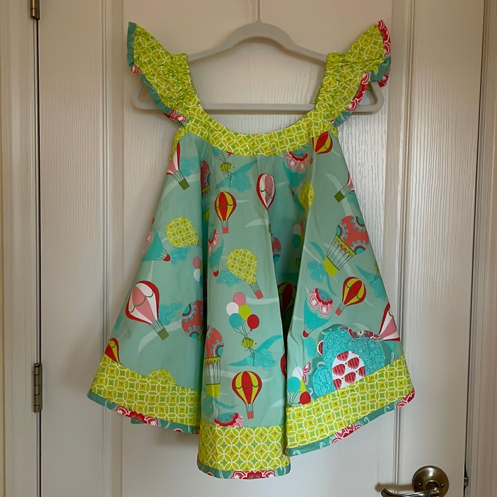 JELLY THE PUG Up Up Away Swirl Dress, NWT